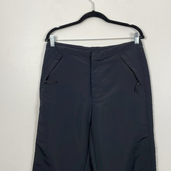 Nike Athletic Windbreaker Pants Mens Small Black Drawstring Waist 4 Pockets - Picture 3 of 8